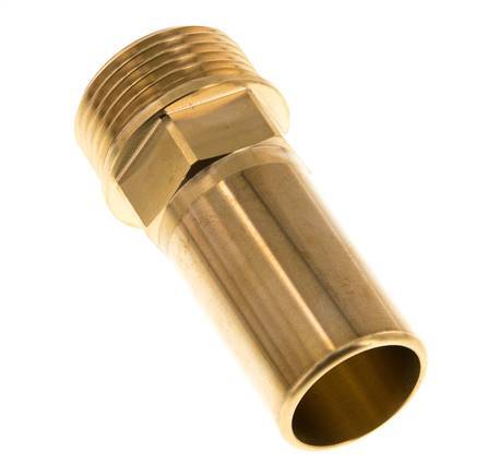Racor de 28 mm x G1'' con rosca macho Latón