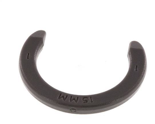 Clips de bloqueo de pinza de 15 mm para racores rápidos [20 unidades]