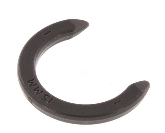 Clips de bloqueo de pinza de 15 mm para racores rápidos [20 unidades]