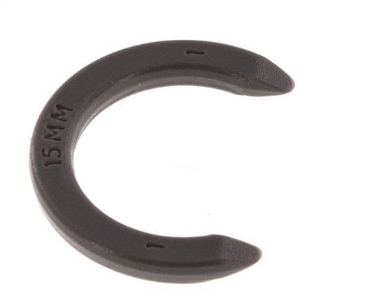 Clips de bloqueo de pinza de 15 mm para racores rápidos [20 unidades]