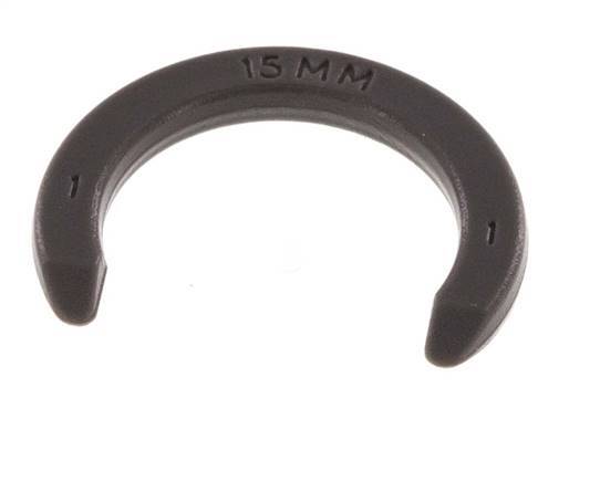 Clips de bloqueo de pinza de 15 mm para racores rápidos [20 unidades]