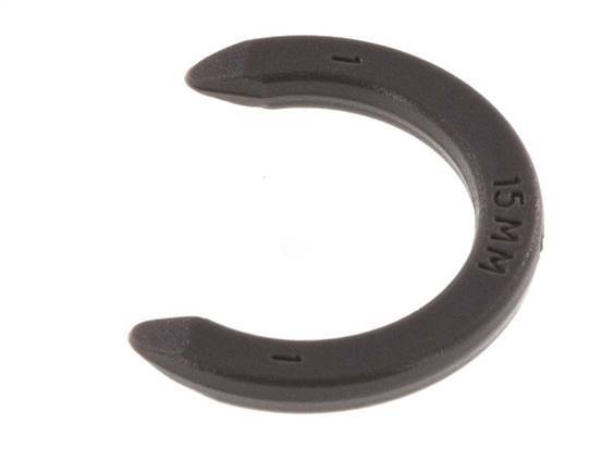 Clips de bloqueo de pinza de 15 mm para racores rápidos [20 unidades]