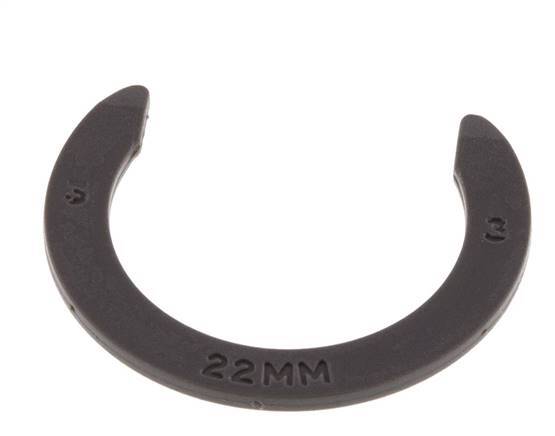 Clips de bloqueo de pinza de 22 mm para racores rápidos [20 unidades]