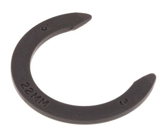 Clips de bloqueo de pinza de 22 mm para racores rápidos [20 unidades]