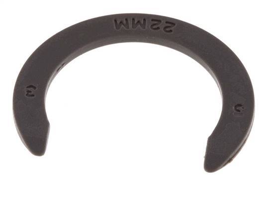 Clips de bloqueo de pinza de 22 mm para racores rápidos [20 unidades]