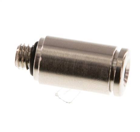 4mm x M 5 Push-in Fitting with Male Threads Brass NBR [5 Pieces]