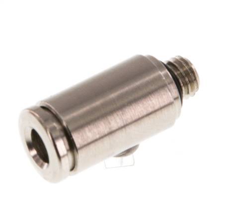 4mm x M 5 Push-in Fitting with Male Threads Brass NBR [5 Pieces]