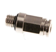 4mm x M 7 Push-in Fitting with Male Threads Brass NBR [5 Pieces]