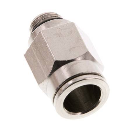 10mm x G1/8'' Push-in Fitting with Male Threads Brass NBR [2 Pieces]