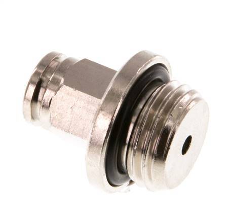 4mm x G1/4'' Push-in Fitting with Male Threads Brass NBR [2 Pieces]