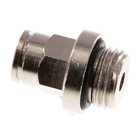 6mm x G1/4'' Push-in Fitting with Male Threads Brass NBR [2 Pieces]