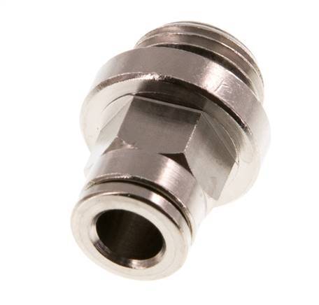 6mm x G1/4'' Push-in Fitting with Male Threads Brass NBR [2 Pieces]