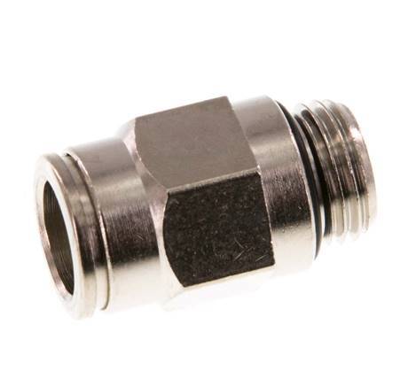 10mm x G1/4'' Push-in Fitting with Male Threads Brass NBR [2 Pieces]