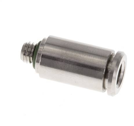 5mm x M 5 Push-in Fitting with Male Threads Brass FKM [2 Pieces]