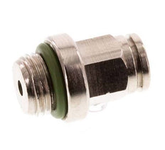 4mm x G1/8'' Push-in Fitting with Male Threads Brass FKM [5 Pieces]