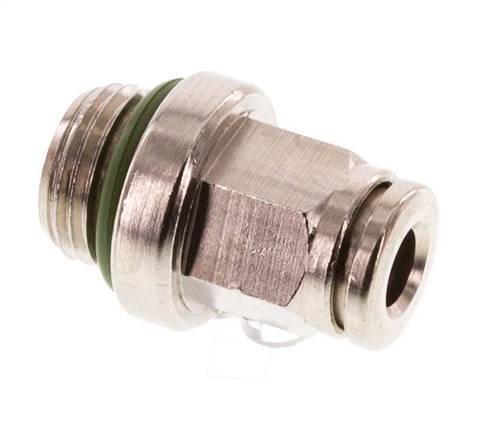 4mm x G1/8'' Push-in Fitting with Male Threads Brass FKM [5 Pieces]