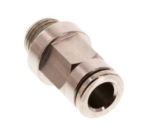 6mm x G1/8'' Push-in Fitting with Male Threads Brass FKM [2 Pieces]
