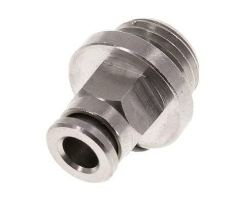 5mm x G1/4'' Push-in Fitting with Male Threads Brass FKM [2 Pieces]