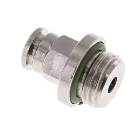 5mm x G1/4'' Push-in Fitting with Male Threads Brass FKM [2 Pieces]