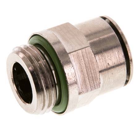14mm x G1/2'' Push-in Fitting with Male Threads Brass FKM