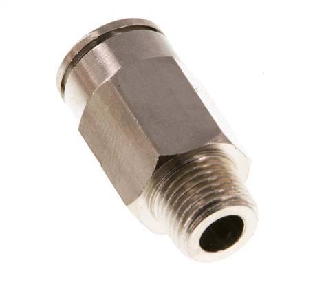 8mm x R1/8'' Push-in Fitting with Male Threads Brass NBR [5 Pieces]