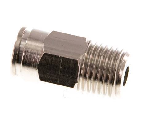 Racor de 8mm x R1/4'' con rosca macho de latón NBR [2 piezas]