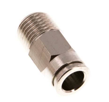 Racor de 8mm x R1/4'' con rosca macho de latón NBR [2 piezas]