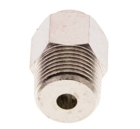 8mm x R3/8'' Push-in Fitting with Male Threads Brass FKM [2 Pieces]