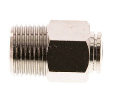 8mm x R3/8'' Push-in Fitting with Male Threads Brass FKM [2 Pieces]