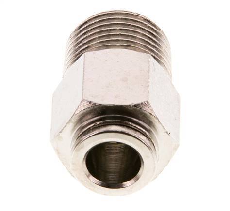 8mm x R3/8'' Push-in Fitting with Male Threads Brass FKM [2 Pieces]