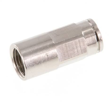 6mm x G1/8'' Push-in Fitting with Female Threads Brass NBR [2 Pieces]
