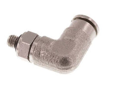 3mm x M 3 90deg Elbow Push-in Fitting with Male Threads Brass NBR Rotatable