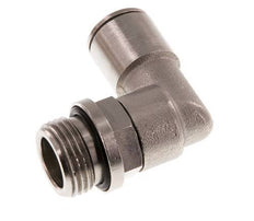 Codo de 90 grados 10mm x G3/8'' con rosca macho Latón NBR Giratorio