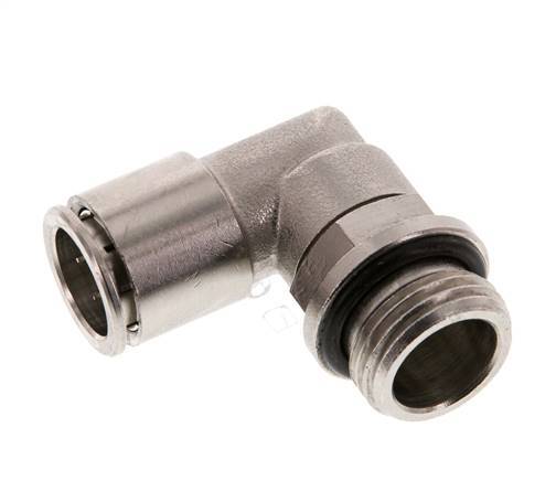 Codo de 90 grados 14mm x G1/2'' con rosca macho Latón NBR Giratorio