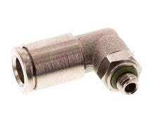 6mm x M 5 90deg Elbow Push-in Fitting with Male Threads Brass FKM Rotatable [2 Pieces]
