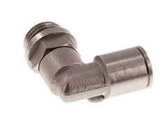 8mm x G1/4'' 90deg Elbow Push-in Fitting with Male Threads Brass FKM Rotatable [2 Pieces]