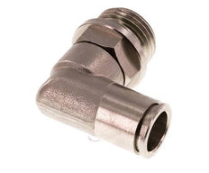 12mm x G1/2'' 90deg Elbow Push-in Fitting with Male Threads Brass FKM Rotatable