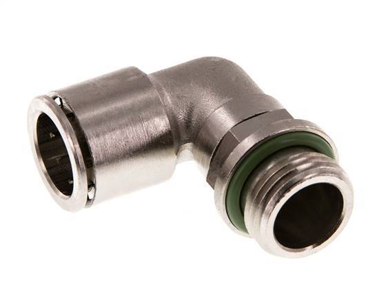 Racor de 16mm x G1/2'' 90deg con rosca macho Latón FKM Giratorio