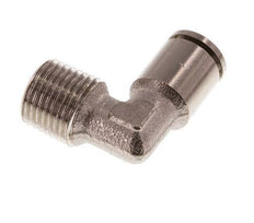4mm x R1/8'' 90deg Elbow Push-in Fitting with Male Threads Brass NBR [2 Pieces]