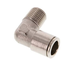 10mm x R1/4'' 90deg Elbow Push-in Fitting with Male Threads Brass NBR [2 Pieces]