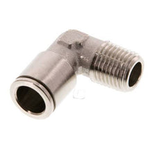 10mm x R1/4'' 90deg Elbow Push-in Fitting with Male Threads Brass NBR [2 Pieces]