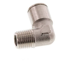 10mm x R1/4'' 90deg Elbow Push-in Fitting with Male Threads Brass NBR [2 Pieces]