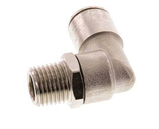 10mm x R1/4'' 90deg Elbow Push-in Fitting with Male Threads Brass FKM Rotatable