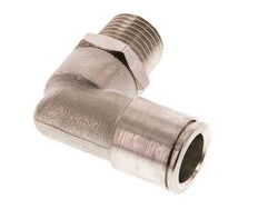 10mm x R1/4'' 90deg Elbow Push-in Fitting with Male Threads Brass FKM Rotatable