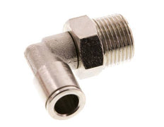 Racor de 8mm x R3/8'' 90deg con rosca macho Latón FKM Giratorio