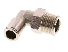 Racor de 8mm x R3/8'' 90deg con rosca macho Latón FKM Giratorio