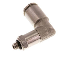 6mm x M 5 90deg Elbow Push-in Fitting with Male Threads Brass NBR Long Sleeve Rotatable
