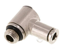 5mm x G1/8'' 90deg Elbow L-shape Push-in Fitting with Male Threads Brass NBR Rotatable