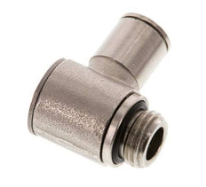 8mm x G1/4'' 90deg Elbow L-shape Push-in Fitting with Male Threads Brass NBR Rotatable