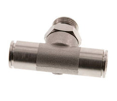 12mm x G3/8'' Inline Tee Push-in Fitting with Male Threads Brass NBR Rotatable